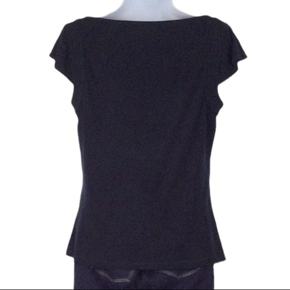Michael Kors Drape Neck Cap Sleeve Top Sz S - Picture 4 of 10